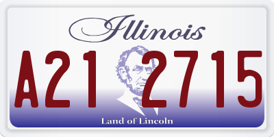 IL license plate A212715