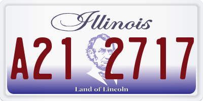 IL license plate A212717