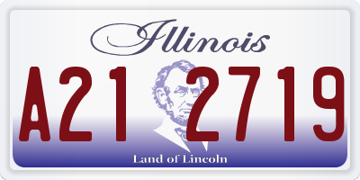 IL license plate A212719