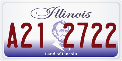 IL license plate A212722