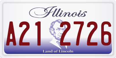 IL license plate A212726