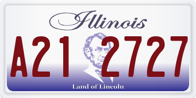 IL license plate A212727