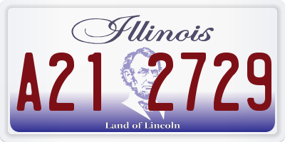 IL license plate A212729