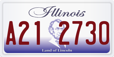 IL license plate A212730