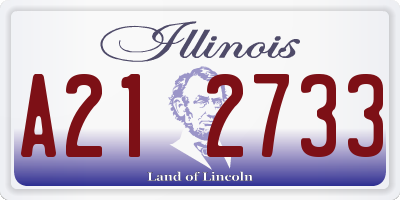 IL license plate A212733