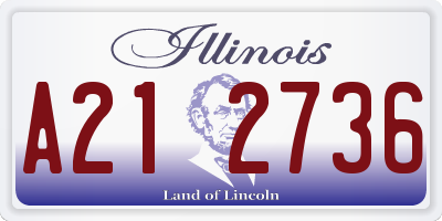 IL license plate A212736