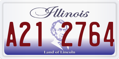 IL license plate A212764