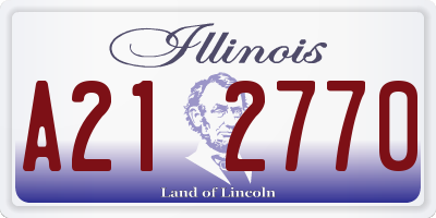 IL license plate A212770