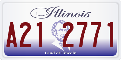 IL license plate A212771