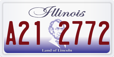 IL license plate A212772