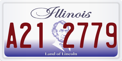 IL license plate A212779
