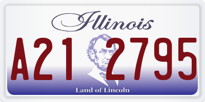 IL license plate A212795