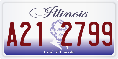 IL license plate A212799