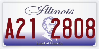 IL license plate A212808