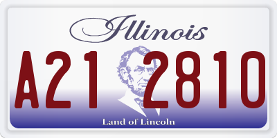 IL license plate A212810