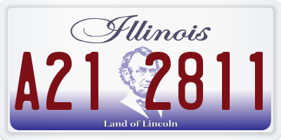 IL license plate A212811