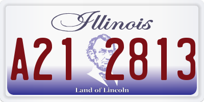 IL license plate A212813