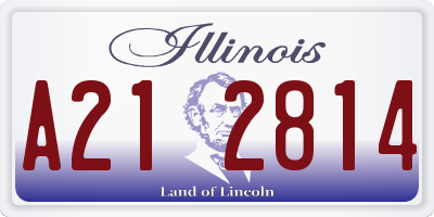 IL license plate A212814