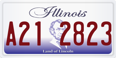 IL license plate A212823