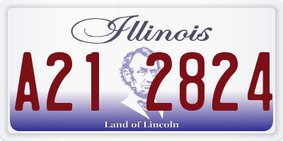 IL license plate A212824
