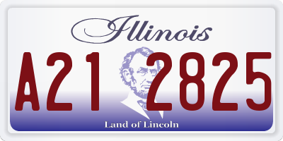 IL license plate A212825