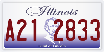 IL license plate A212833