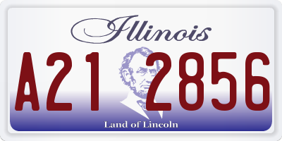 IL license plate A212856
