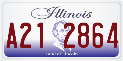 IL license plate A212864