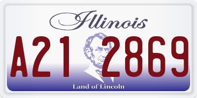 IL license plate A212869