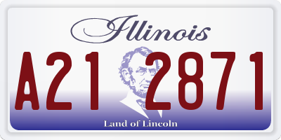 IL license plate A212871