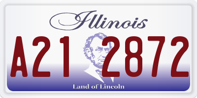IL license plate A212872