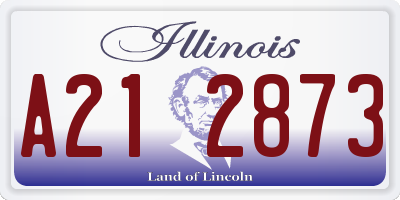 IL license plate A212873