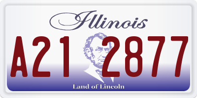 IL license plate A212877