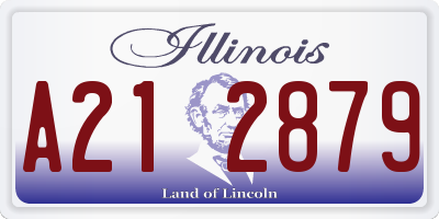 IL license plate A212879