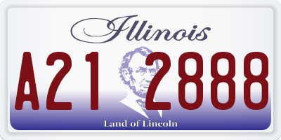 IL license plate A212888