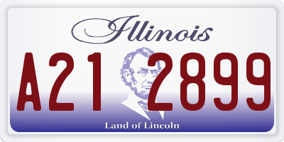 IL license plate A212899