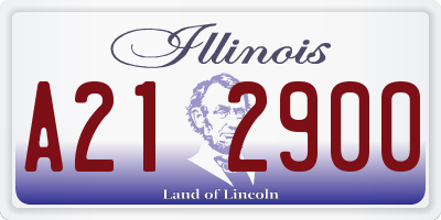 IL license plate A212900