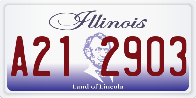 IL license plate A212903