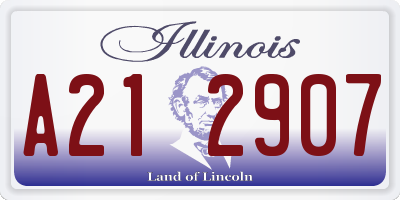 IL license plate A212907