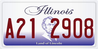 IL license plate A212908