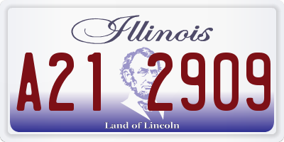 IL license plate A212909