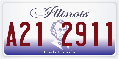 IL license plate A212911