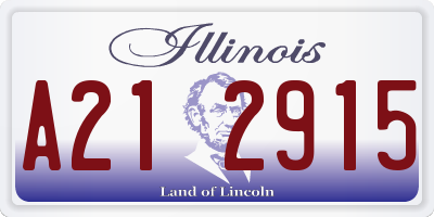 IL license plate A212915
