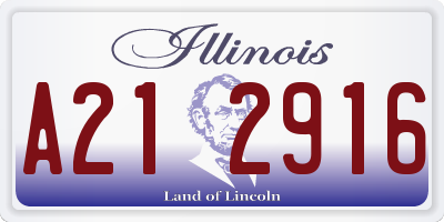 IL license plate A212916
