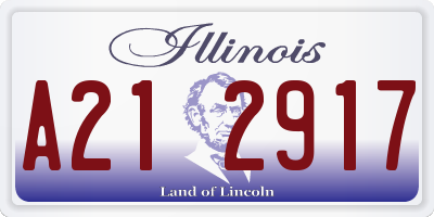 IL license plate A212917