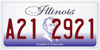 IL license plate A212921