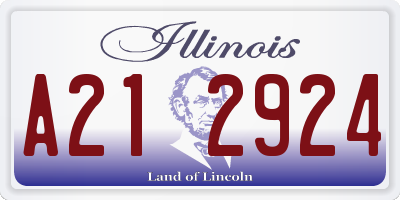 IL license plate A212924