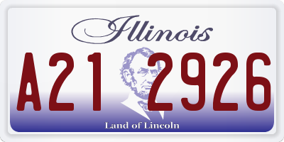 IL license plate A212926