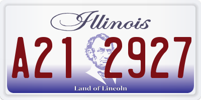 IL license plate A212927