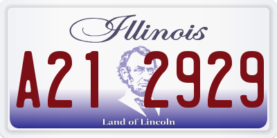 IL license plate A212929